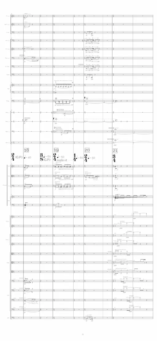 Edición de orquesta, partitura de gran formato - Manuel Rodríguez